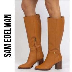 Sam Edelman Women's Elsy Leather Knee High Boots Size 8.5M $250